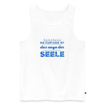 Fantasie geht immer - Männer Premium Bio Tank Top - Weiß - Vorne - Michal (187cm)
