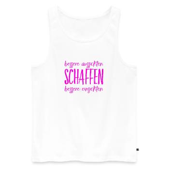 Einsichten sind super - Männer Premium Bio Tank Top - Weiß - Vorne - Michal (187cm)