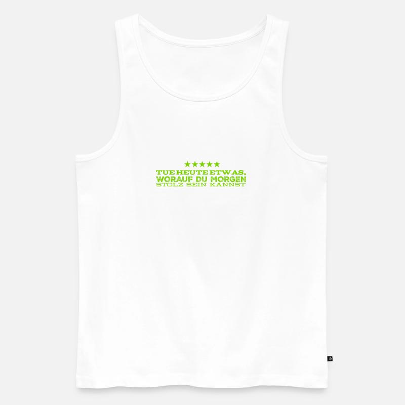 tu dir etwas gutes - Männer Premium Bio Tank Top - Weiß