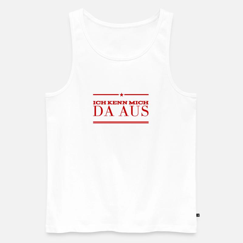 da bin ich Experte - Männer Premium Bio Tank Top - Weiß