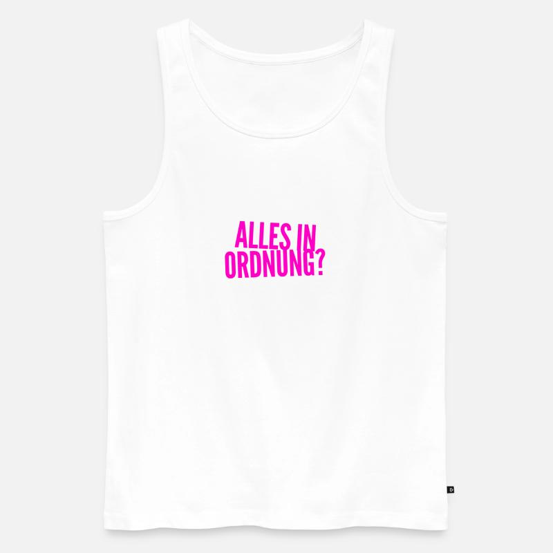 geht es dir gut? - Männer Premium Bio Tank Top - Weiß