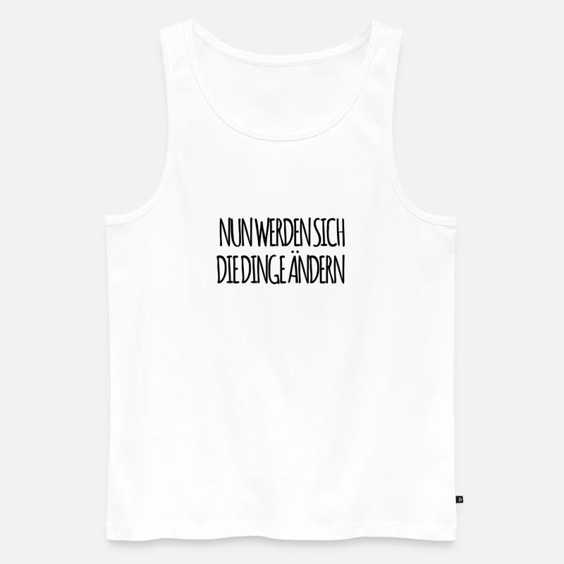 die Veränderung wird kommen - Männer Premium Bio Tank Top - Weiß