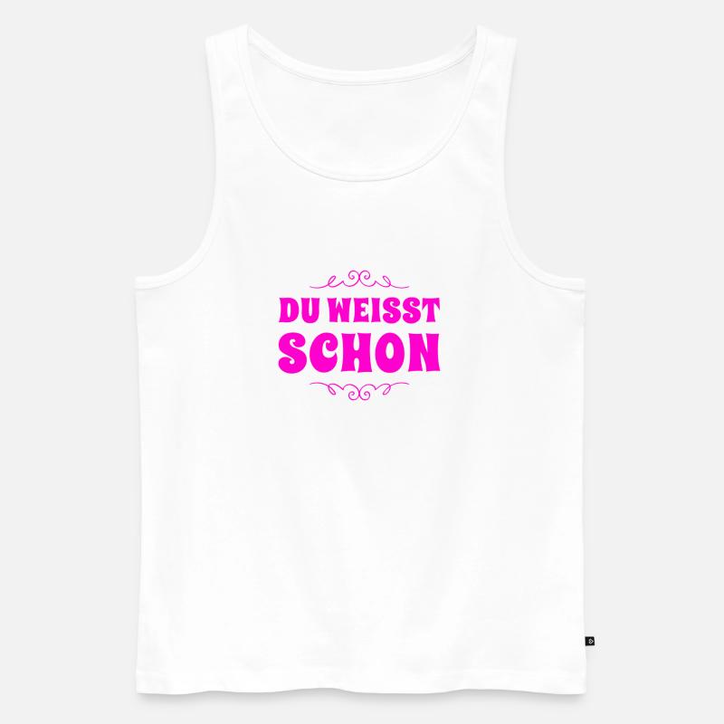 wir verstehen uns - Männer Premium Bio Tank Top - Weiß