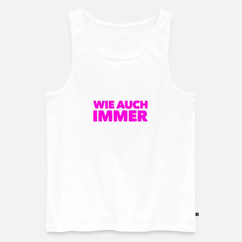 kann schon sein - Männer Premium Bio Tank Top - Weiß