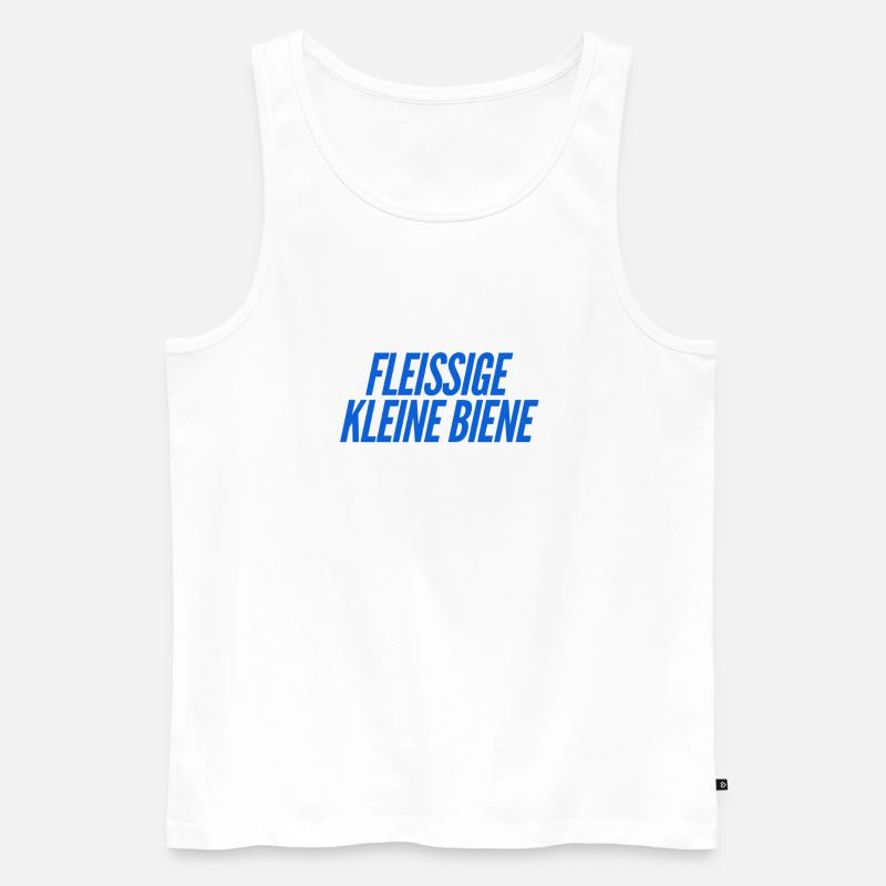 ich bin so fleißig - Männer Premium Bio Tank Top - Weiß