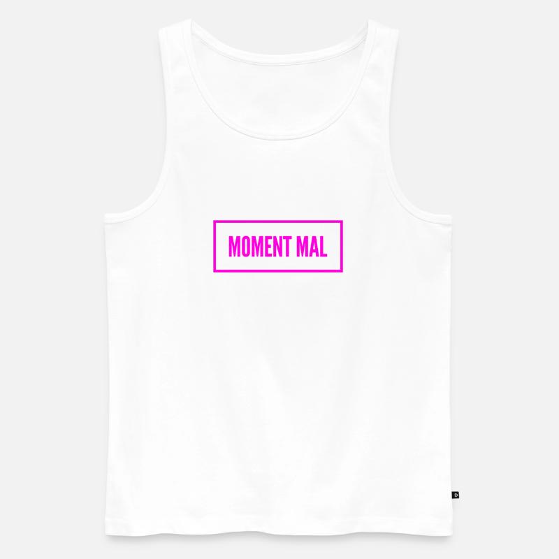 misstrauisch - Männer Premium Bio Tank Top - Weiß
