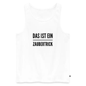 ich mag Magie - Männer Premium Bio Tank Top - Weiß - Vorne - Michal (187cm)