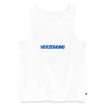 es tut mir leid - Männer Premium Bio Tank Top - Weiß - Vorne - AI Model Male 178 light (178cm)