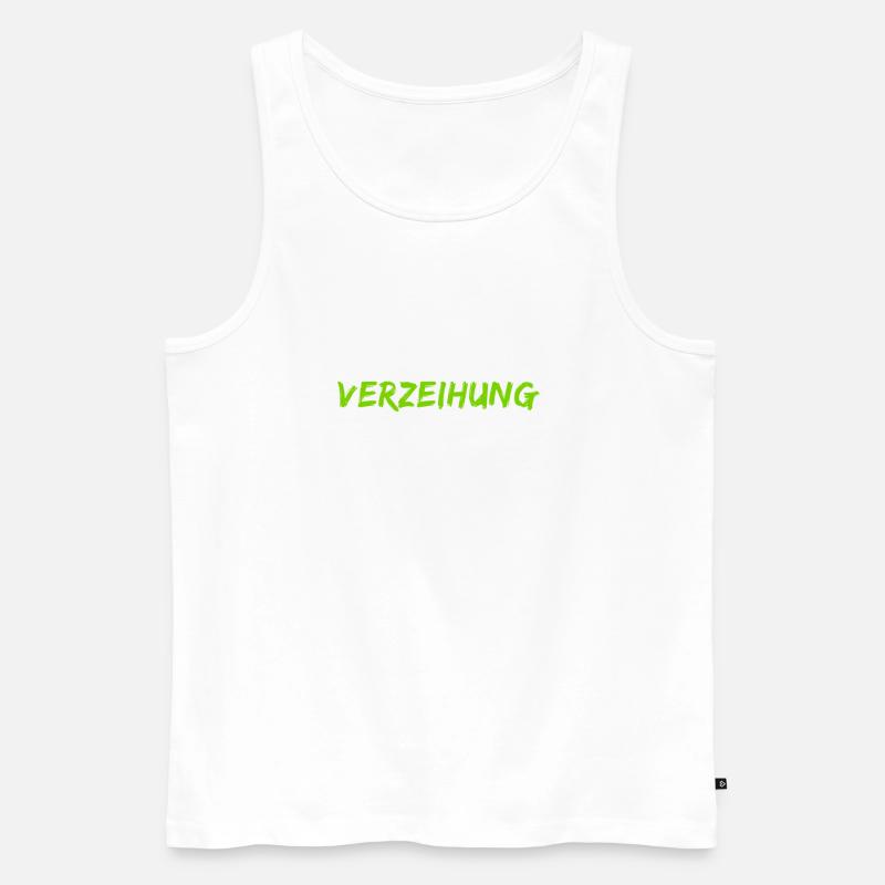 bitte vergib mir - Männer Premium Bio Tank Top - Weiß