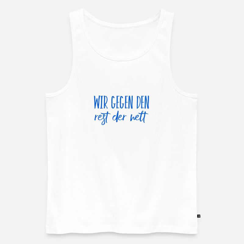 Teamwork - Männer Premium Bio Tank Top - Weiß