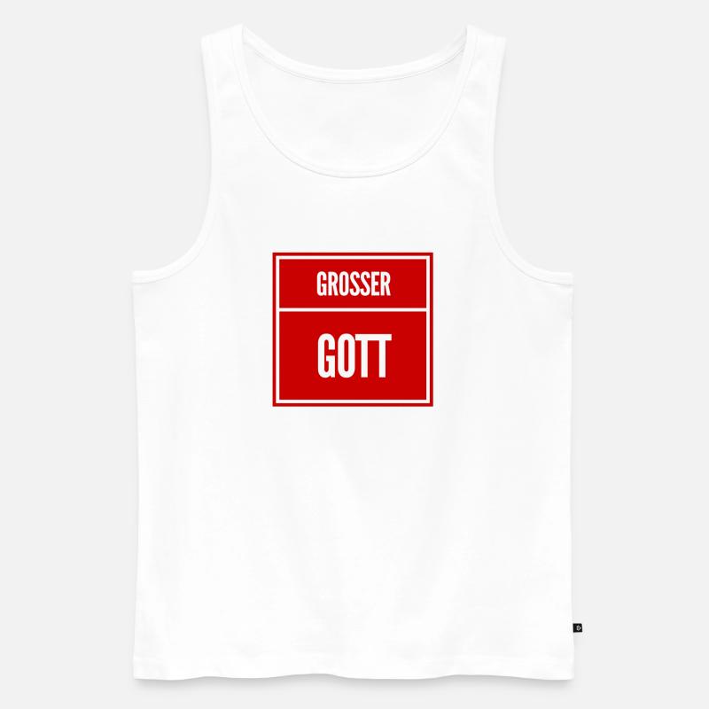 das war ein Schock - Männer Premium Bio Tank Top - Weiß