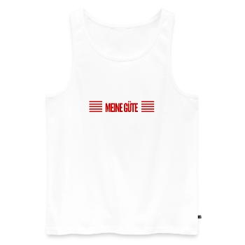 Dein Ernst? - Männer Premium Bio Tank Top - Weiß - Vorne - AI Model Male 178 light (178cm)
