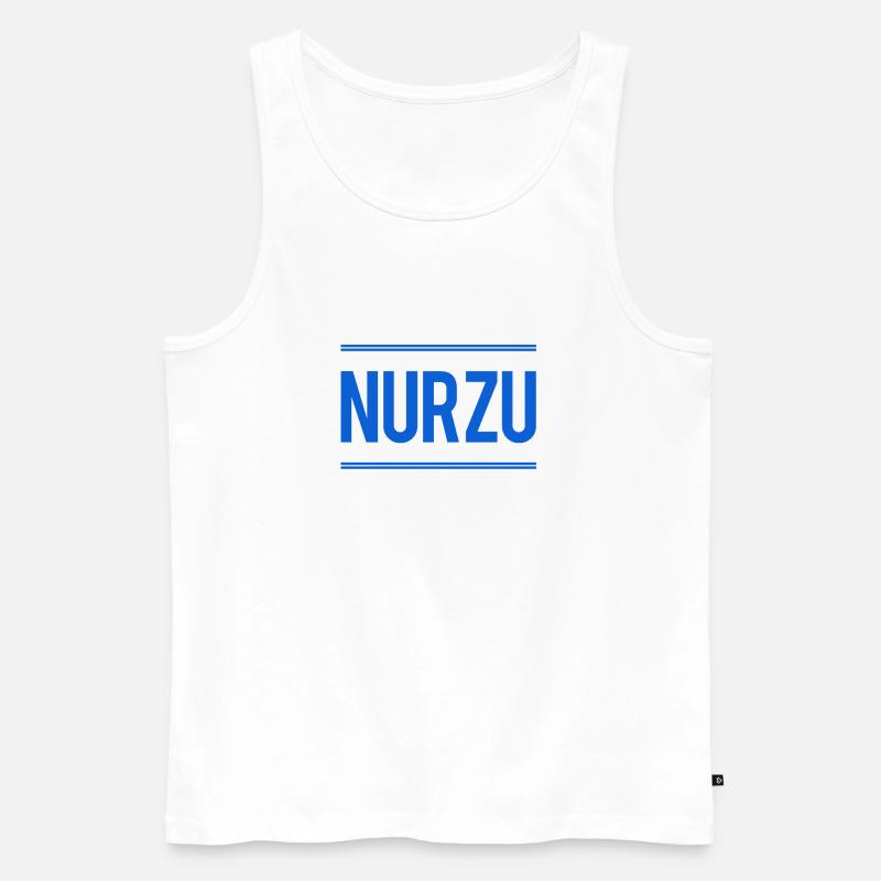trau dich - Männer Premium Bio Tank Top - Weiß