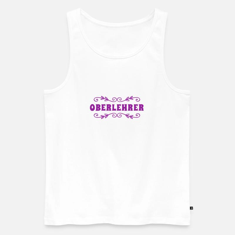ich bin ein Schlaumeier - Männer Premium Bio Tank Top - Weiß