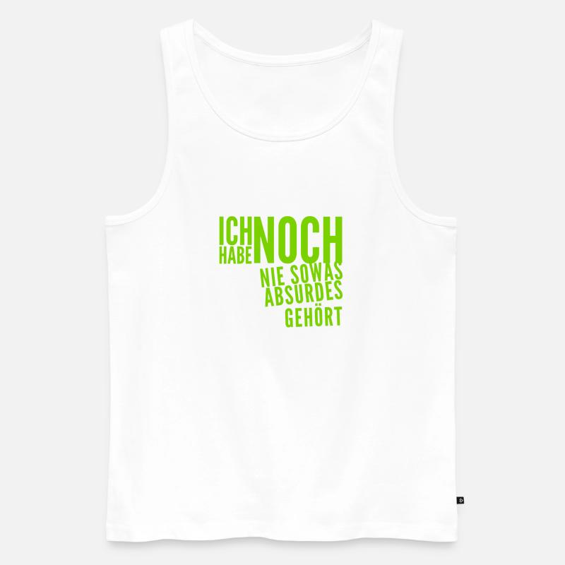 das ist nicht zu glauben - Männer Premium Bio Tank Top - Weiß