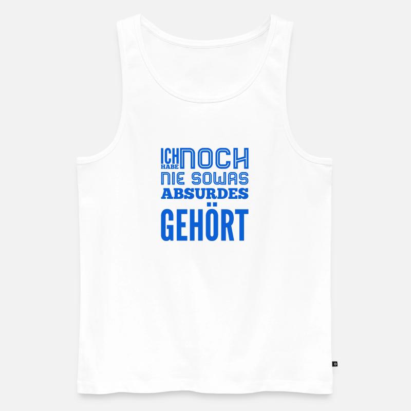 so ein Quatsch - Männer Premium Bio Tank Top - Weiß