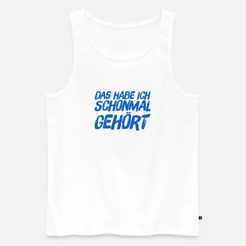 das kenn ich bereits - Männer Premium Bio Tank Top - Weiß