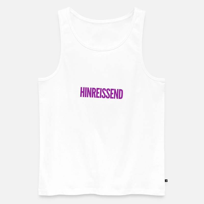 ich bin hübsch - Männer Premium Bio Tank Top - Weiß