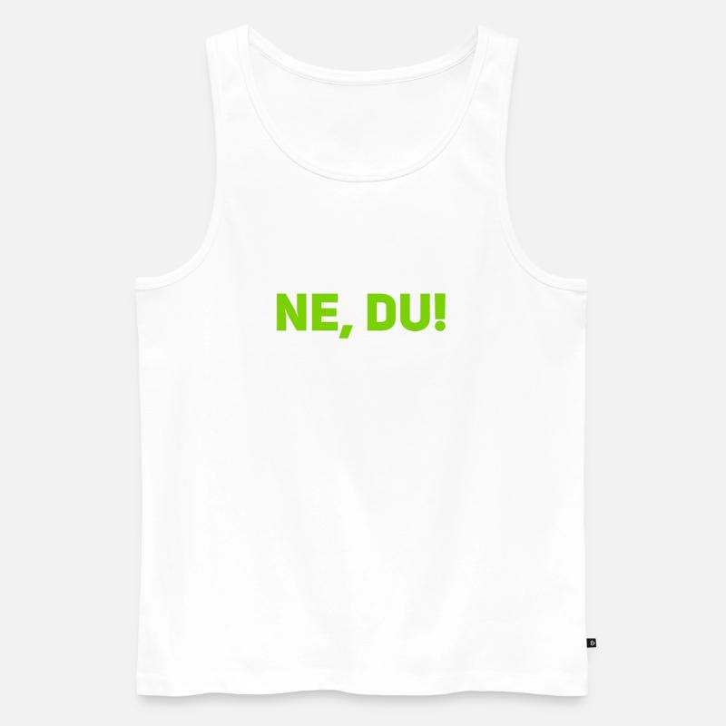 jetzt du - Männer Premium Bio Tank Top - Weiß