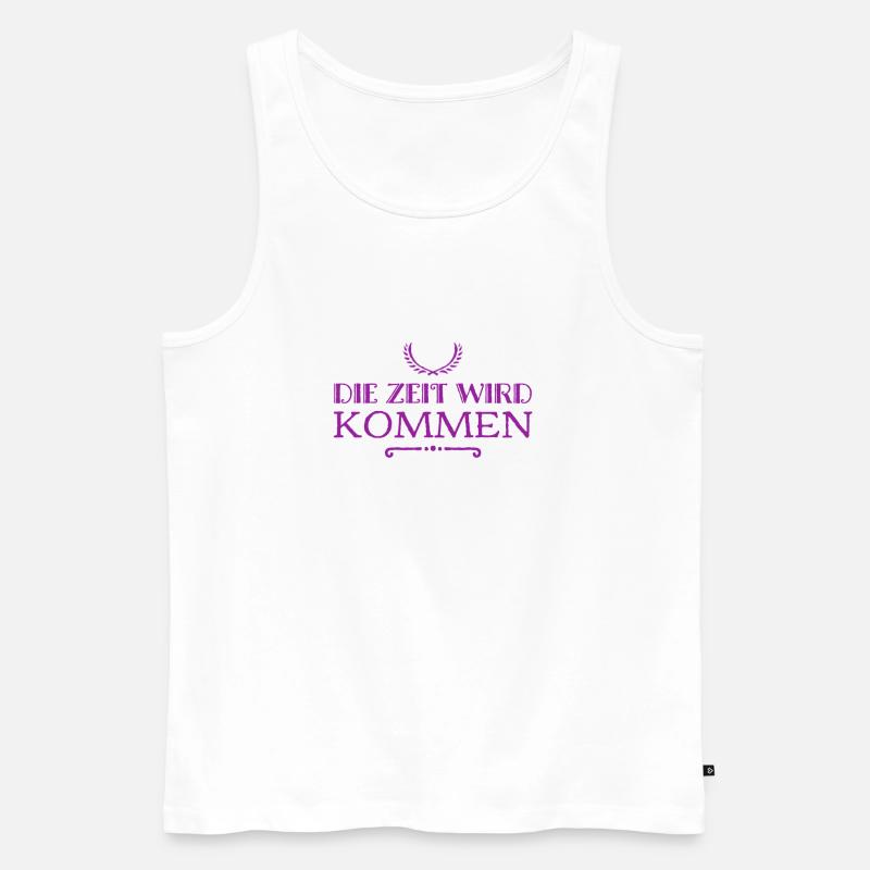 die Zeit wird kommen - Männer Premium Bio Tank Top - Weiß