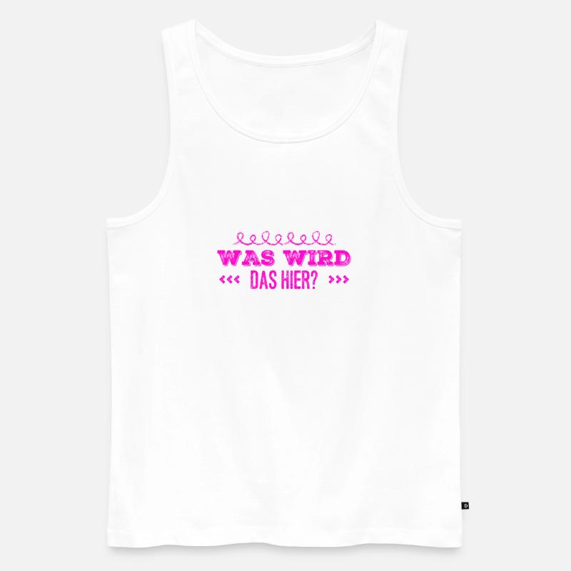 was könnte das werden? - Männer Premium Bio Tank Top - Weiß