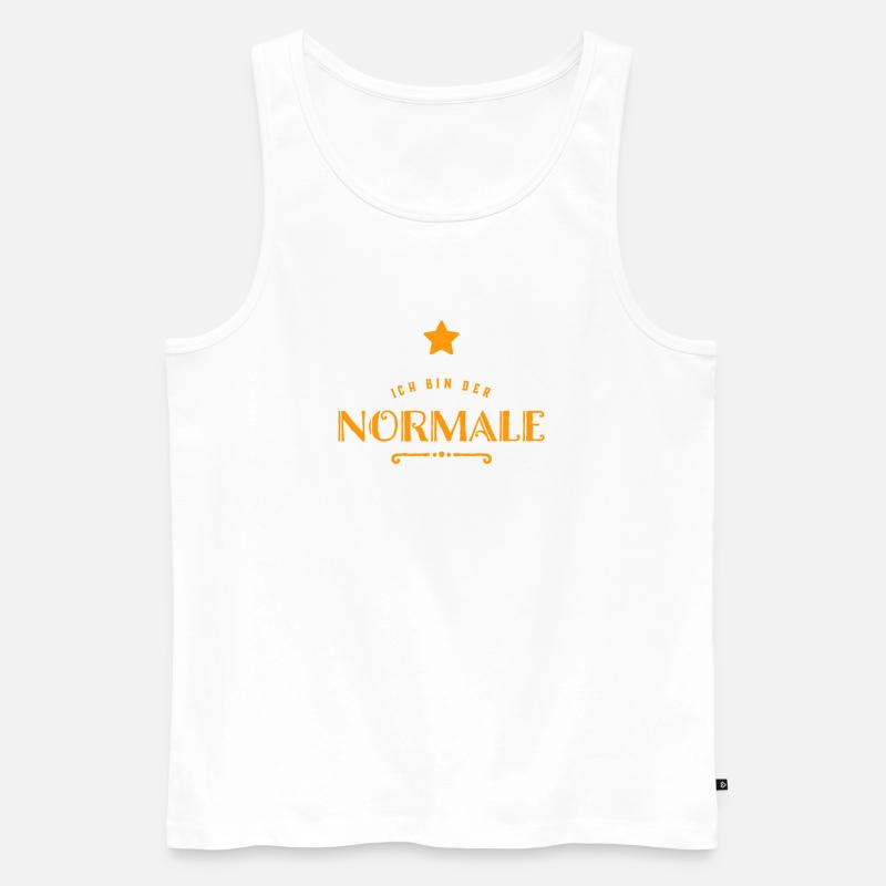 ich bin durchschnittlich - Männer Premium Bio Tank Top - Weiß