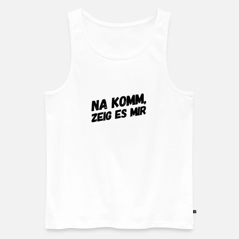 lass sehen - Männer Premium Bio Tank Top - Weiß