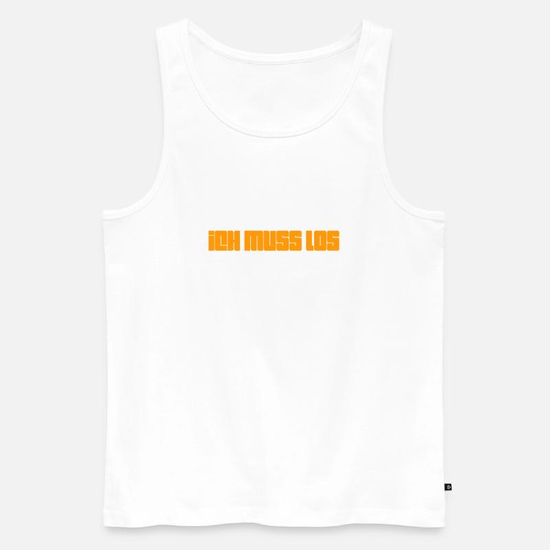 ich habe Termine - Männer Premium Bio Tank Top - Weiß
