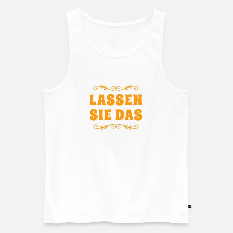 unterlassen sie das - Männer Premium Bio Tank Top - Weiß
