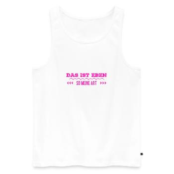 das bin ich - Männer Premium Bio Tank Top - Weiß - Vorne - Michal (187cm)