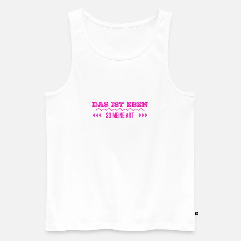 das bin ich - Männer Premium Bio Tank Top - Weiß