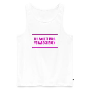 lebe wohl - Männer Premium Bio Tank Top - Weiß - Vorne - AI Model Male 178 light (178cm)