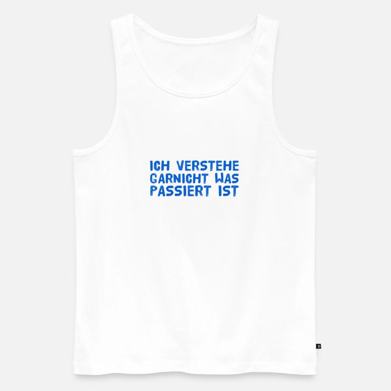 völliges Unverständnis - Männer Premium Bio Tank Top - Weiß