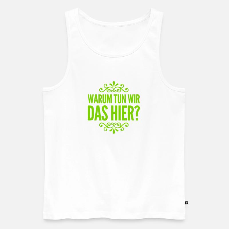 muss das sein - Männer Premium Bio Tank Top - Weiß