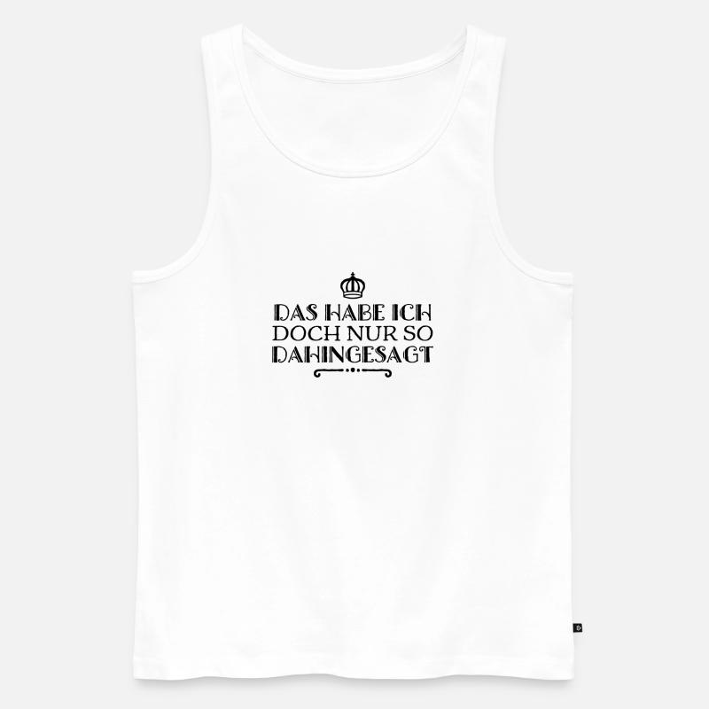 das war bedeutungslos - Männer Premium Bio Tank Top - Weiß