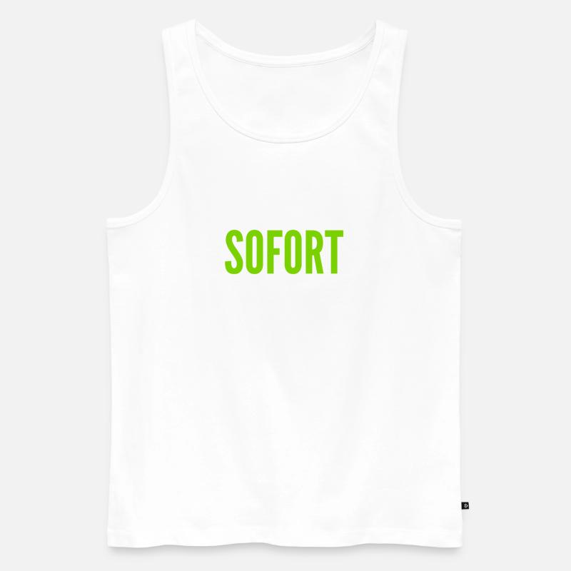 es muss jetzt sein - Männer Premium Bio Tank Top - Weiß