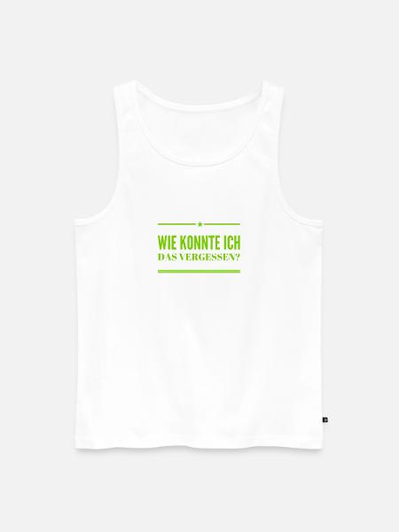 ich bin vergesslich - Männer Premium Bio Tank Top - Weiß