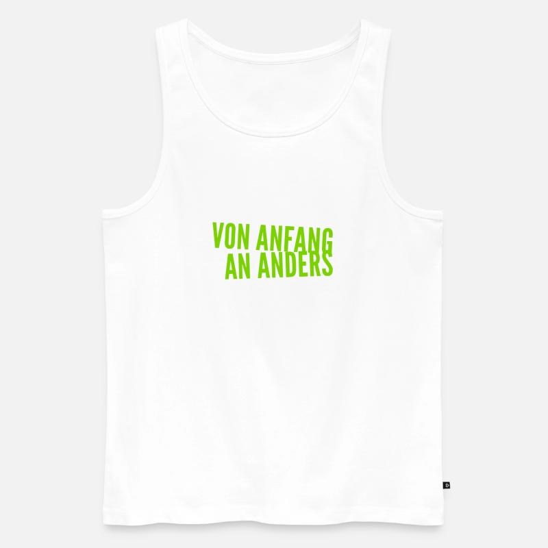 ich bin anders - Männer Premium Bio Tank Top - Weiß