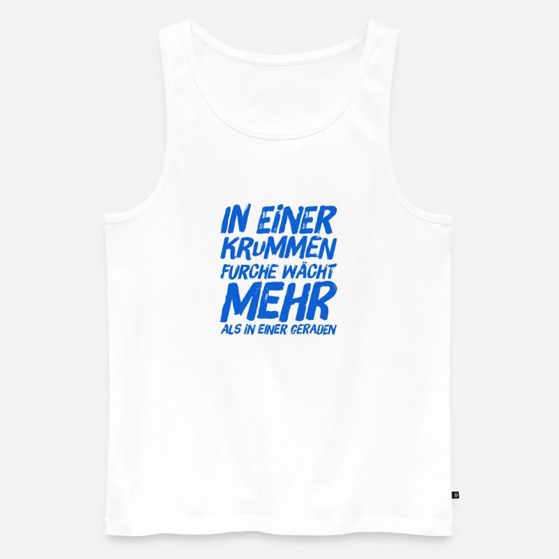 steh zu dir - Männer Premium Bio Tank Top - Weiß