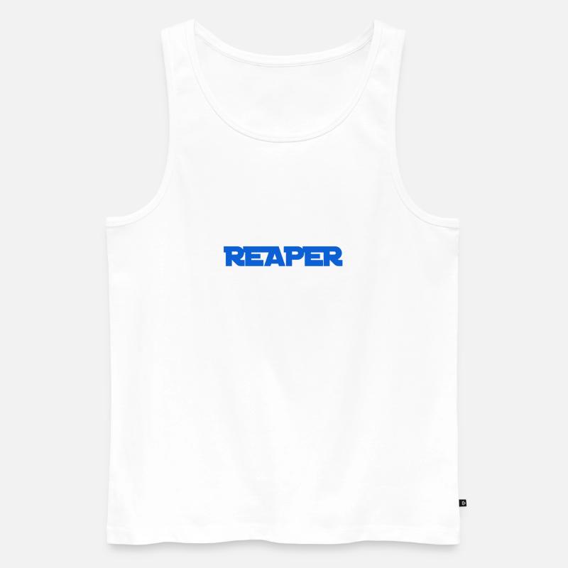 ich bin der Reaper - Männer Premium Bio Tank Top - Weiß