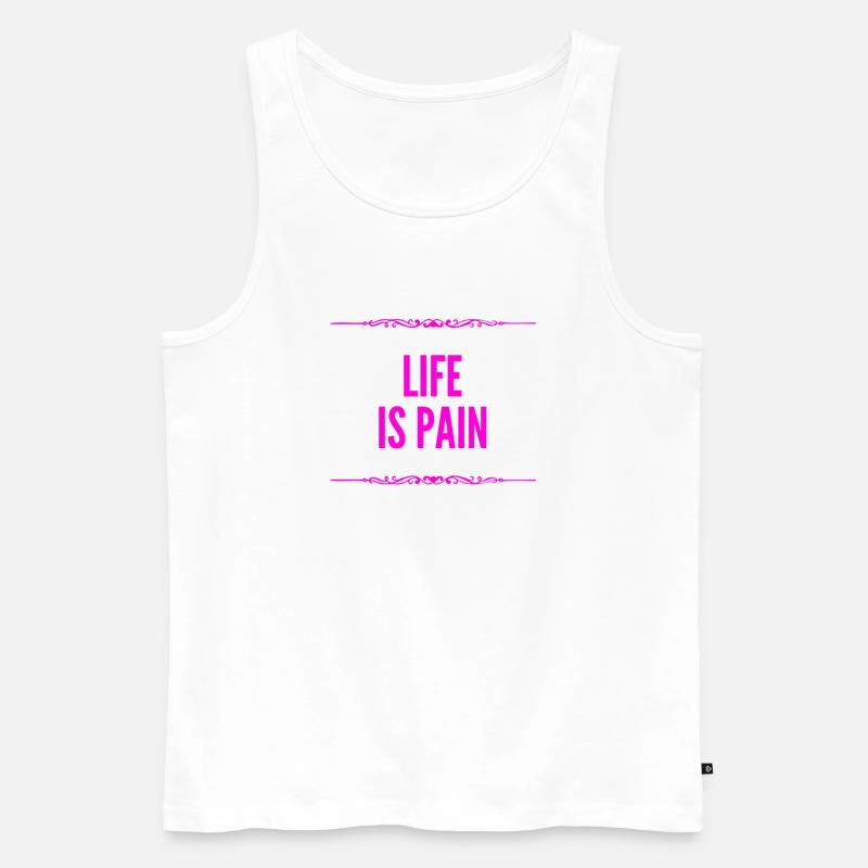 so eine Qual - Männer Premium Bio Tank Top - Weiß