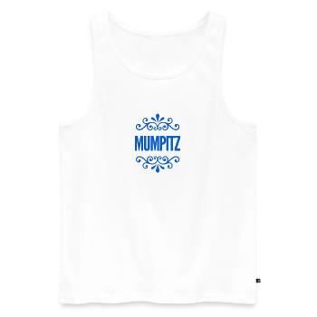 voll der Mumpitz - Männer Premium Bio Tank Top - Weiß - Vorne - Michal (187cm)