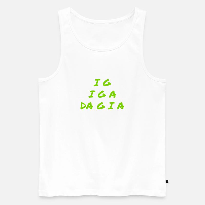 ich verschwinde - Männer Premium Bio Tank Top - Weiß