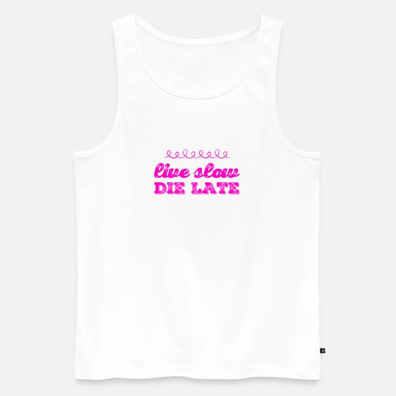 ich mache langsam - Männer Premium Bio Tank Top - Weiß