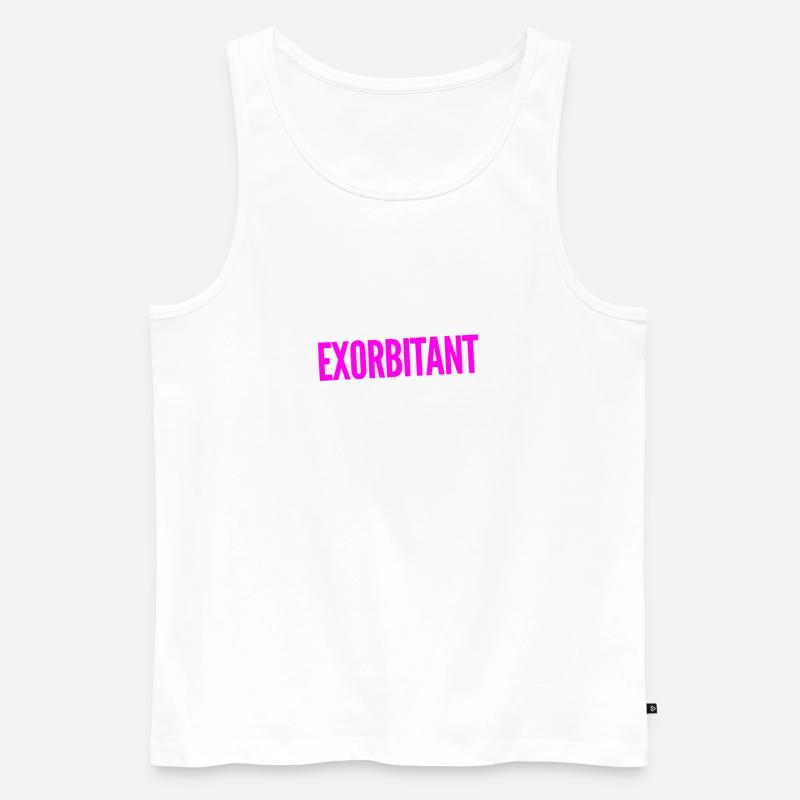 ich bin einfach genial - Männer Premium Bio Tank Top - Weiß
