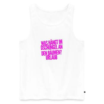 so ist der Dschungel - Männer Premium Bio Tank Top - Weiß - Vorne - Michal (187cm)