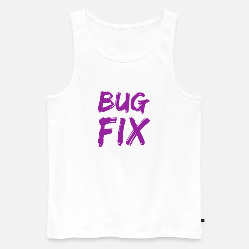 Bugfix - Männer Premium Bio Tank Top - Weiß