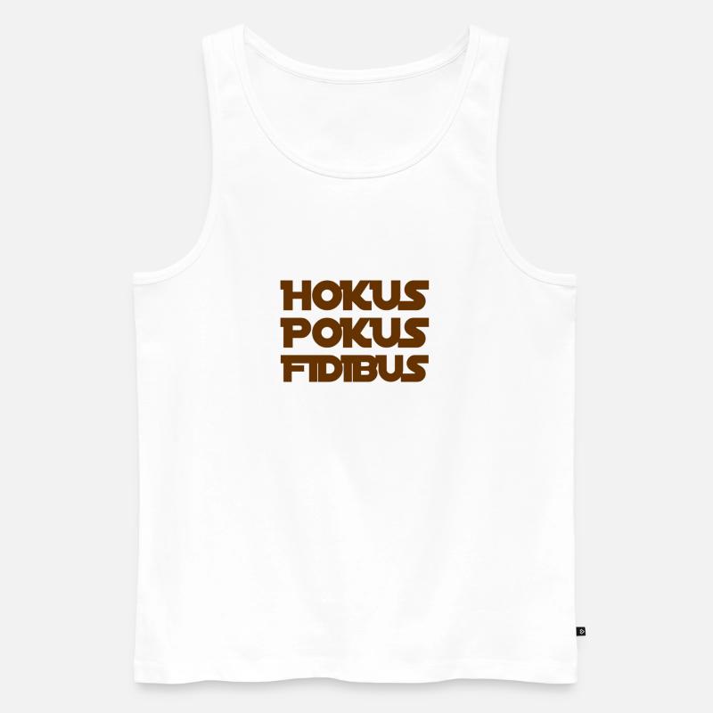 ich bin ein Zauberer - Männer Premium Bio Tank Top - Weiß