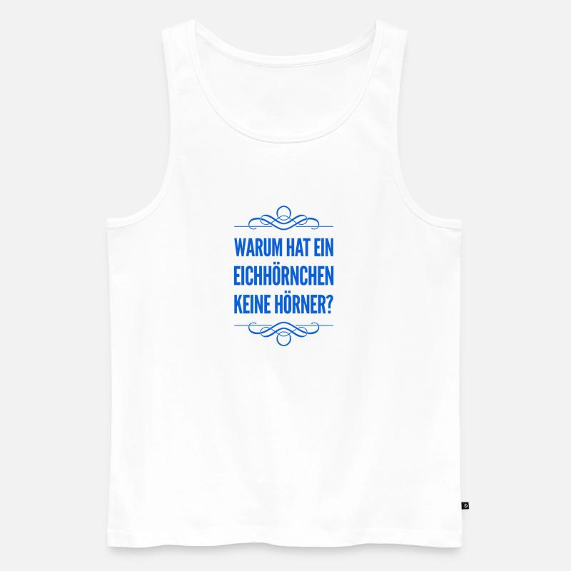 lustiges zu Eichhörnchen - Männer Premium Bio Tank Top - Weiß
