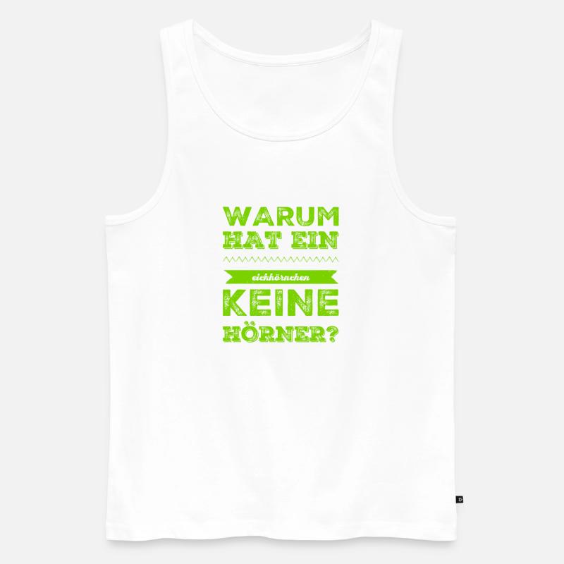 Eichhörnchen - Männer Premium Bio Tank Top - Weiß